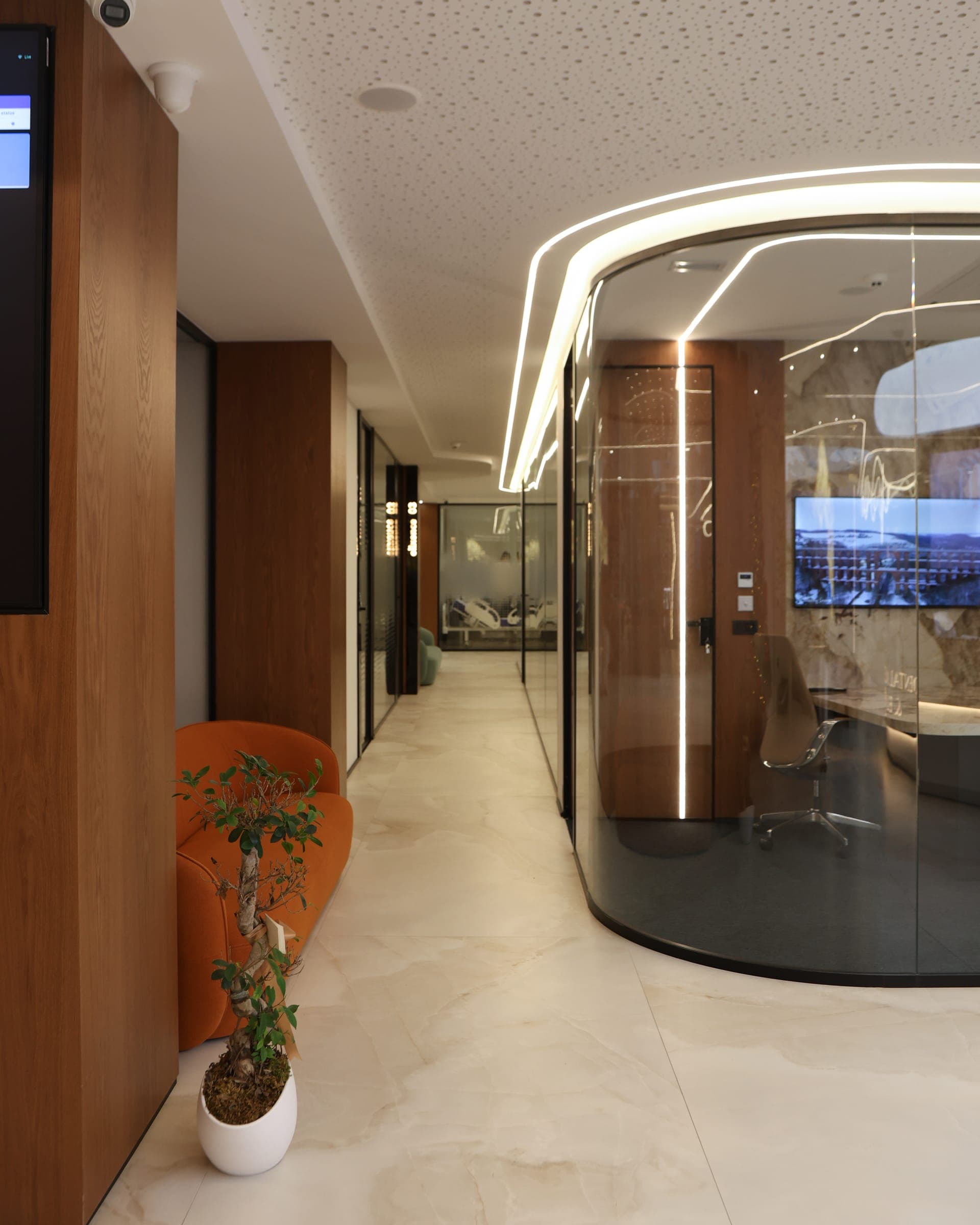 Corridor lounge at the clinic