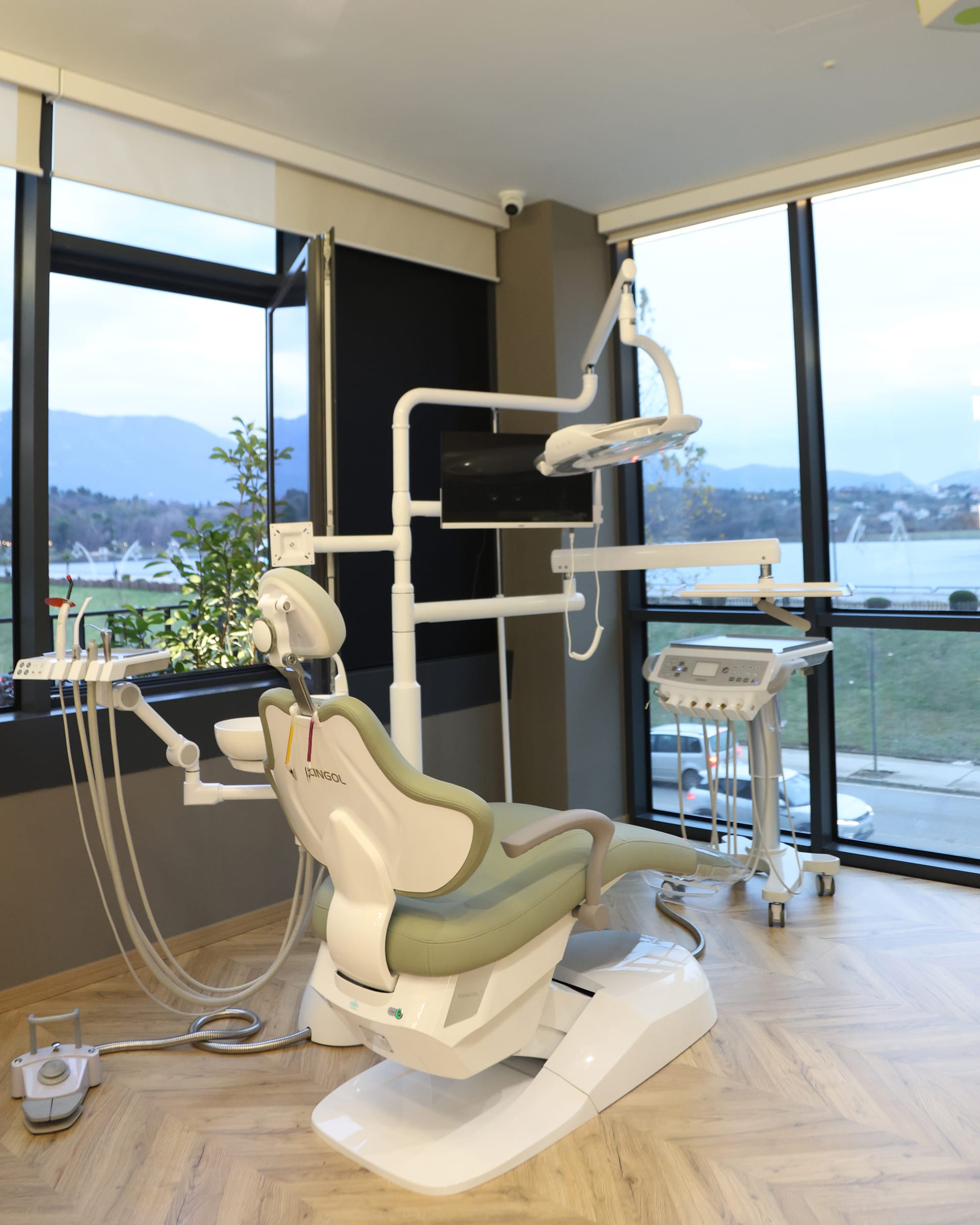 Inside the Dental Med Austria clinic in Tirana