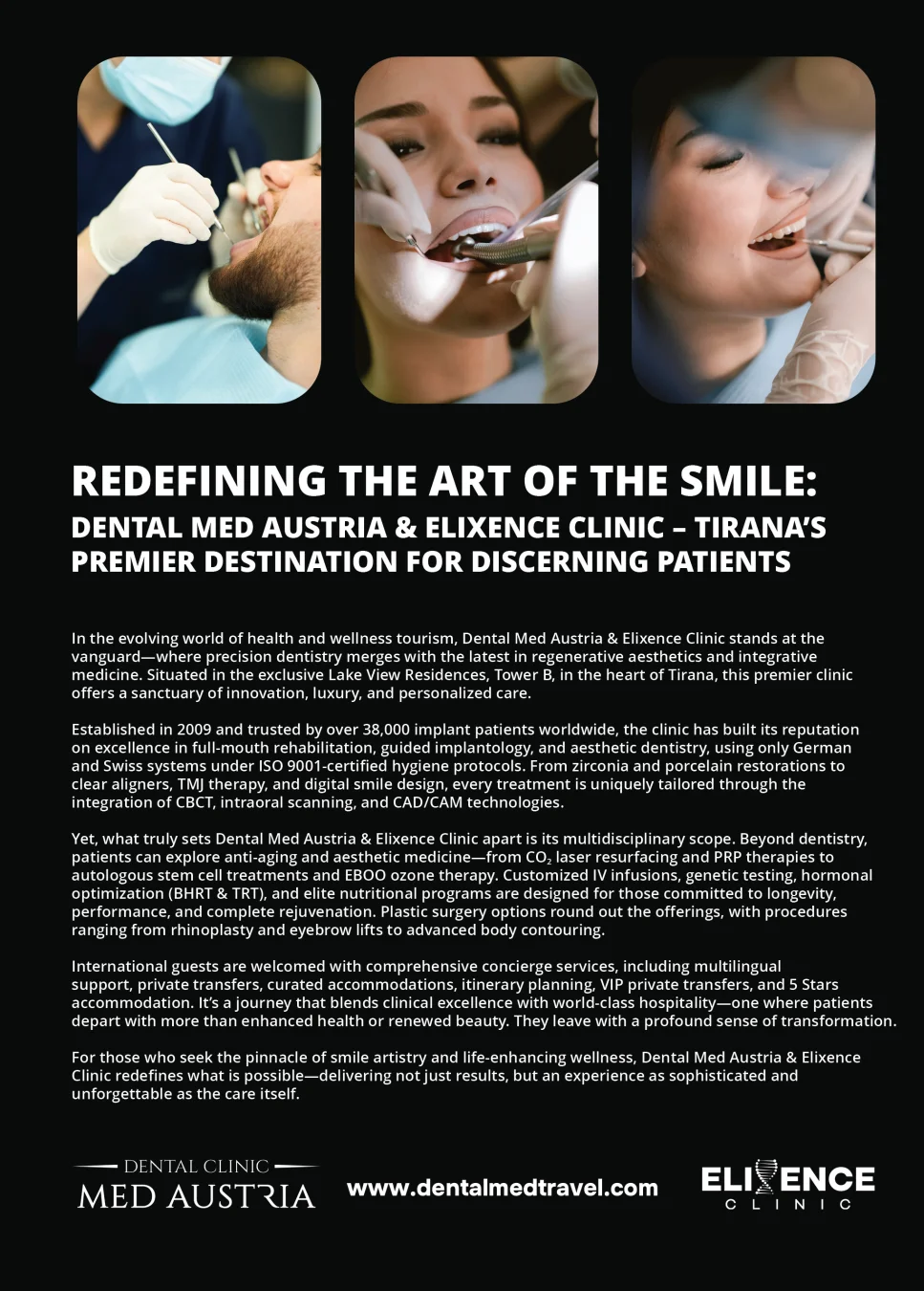 Dental Med Austria feature in Capital Point with Forbes Global Properties, A Dawn of Excellence, pages 100–101